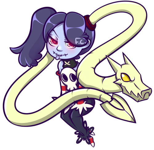 Work from the 24 hours live stream on Sept. 4th! Squigly from SkullGirls 