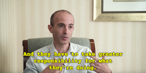 mswyrr:mixed-martial-lee:maaarine:Yuval Noah Harari &amp; Steven Pinker in conversationSure we c