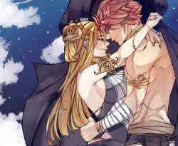 Lapoin:  [ Nalu - Winters Night ]My Au Of Natsu And Lucy As A Princess And Her Stable