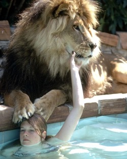 life:  LIFE legend Melanie Griffith was born 61 years ago today on August 9, 1957. She is pictured here in 1971 with the family pet lion, Neil, in Sherman Oaks, California. Happy Birthday, Melanie! (Michael Rougier—The LIFE Picture Collection/Getty