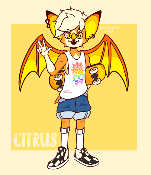 Drawing my lil skater boy, Citrus !!Just going through a little style experimentation for my animati