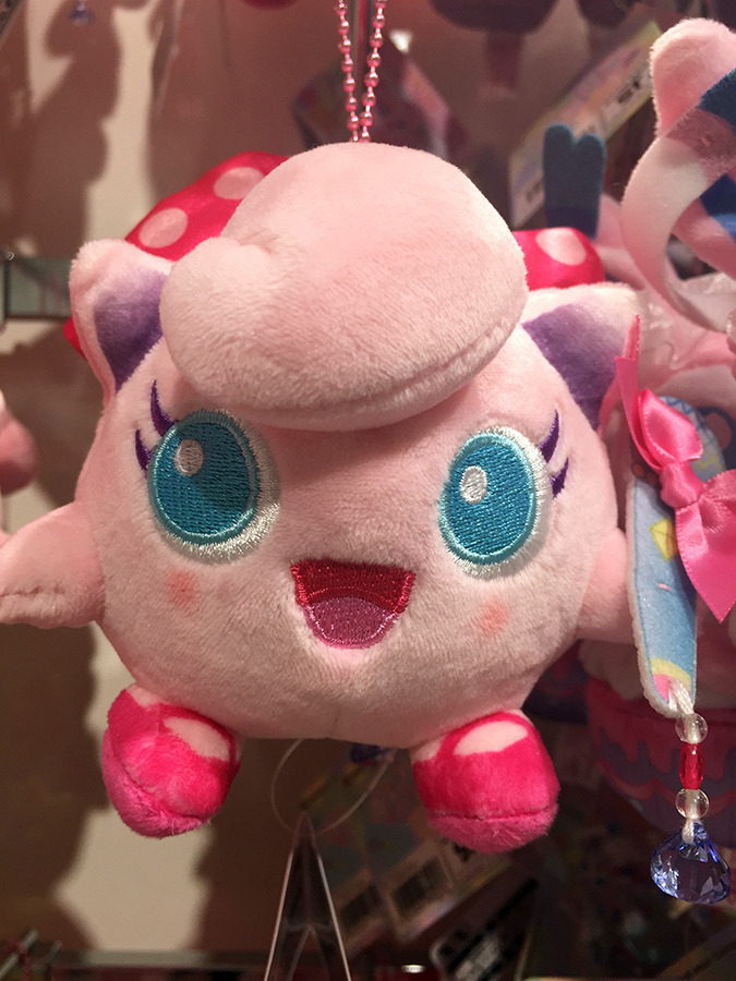zombiemiki:  Sylveon, Jigglypuff, and Pikachu mascot plush from the  PokéNeco DOLCE
