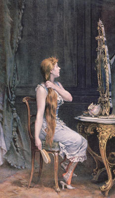 huariqueje: Golden Hair   -   Frederik Hendrik Kaemmerer 1894 Dutch painter 1839-1902 
