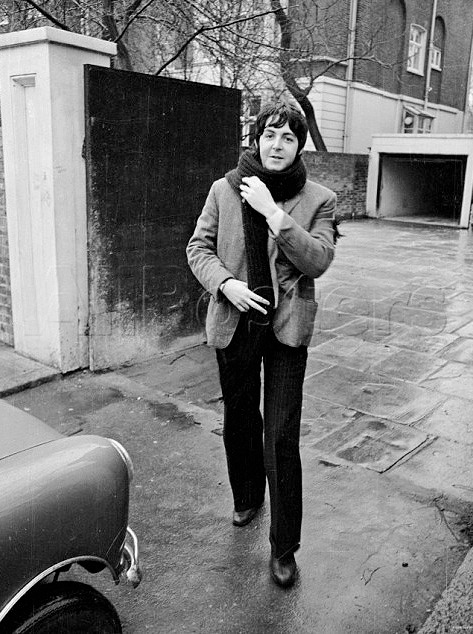 maccasmccartney - Paul McCartney outside his Cavendish home on a...