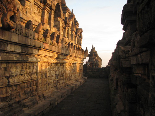 Borobudur, a Mahayana Buddhist Temple in Magelang, Central Java, Indonesia, dating from th