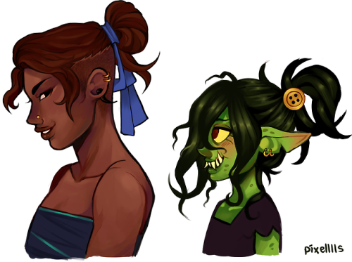 infernallegaycy: pixelllls: practiced some profile shots! the rest of the mighty nein still to come 