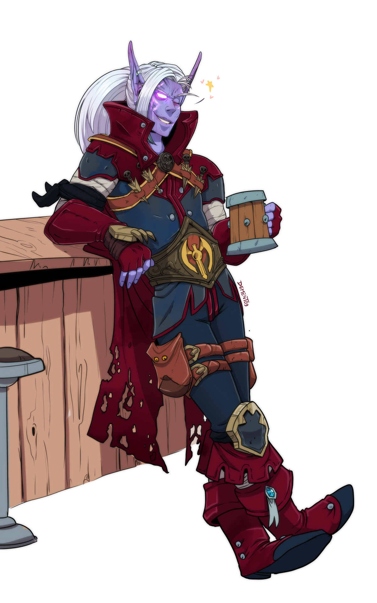 A smuggy nightborne boyo commission X)