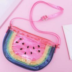 pastelfairytears:  ♡  Rainbow watermelon bag   ♡  