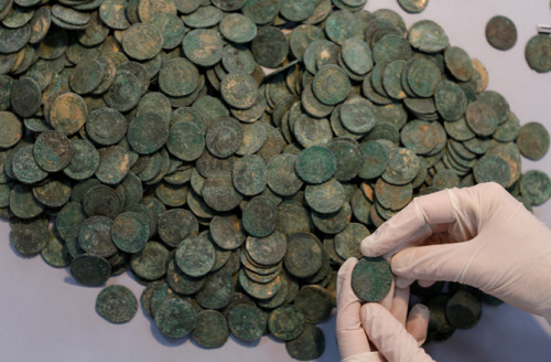 Construction Workers Have Found 1,300 Pounds Of Ancient Roman Coins While Carrying Out Routine Work On