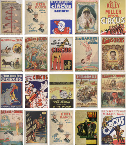 Vintage circus poster typology. Ringling