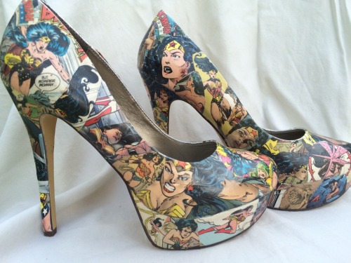 Specific Character: $100Step as tall as an Amazon in these Wonder Woman heels!Heroes and Heels shop 