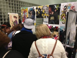 oddnerdyguy:  Sherlock Fan Art Table at AX