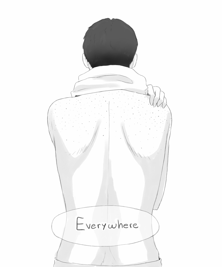kyyhky:   marco-leader-bodt asked: Marco being all self-concious about his freckles