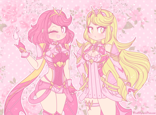 Pink Xenoblade 2 girls~ . + o * 