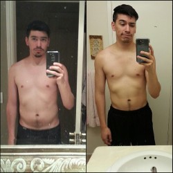 capsice:  The progress of about two months. Cant wait to see how I look further down the road. 