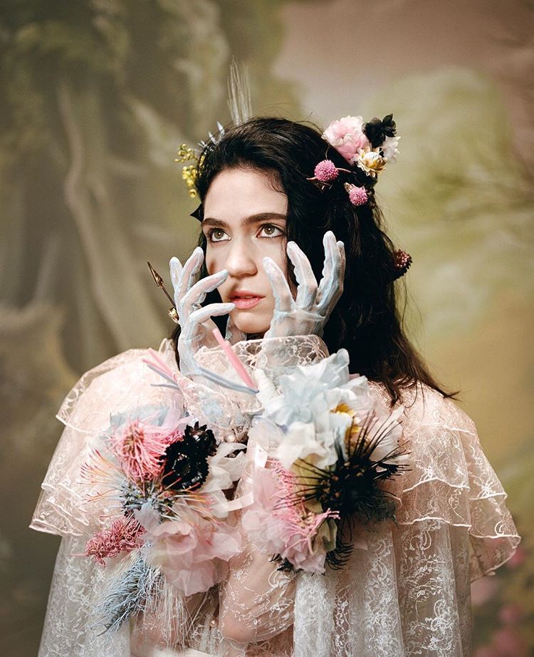 grimes-claireboucher: FW18 Portrait Series:  Women that inspire us. Floral Tulle