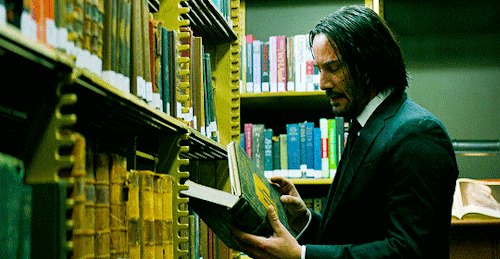 caryled:“In the first script they had John Wick described as working with old leather-bound bo