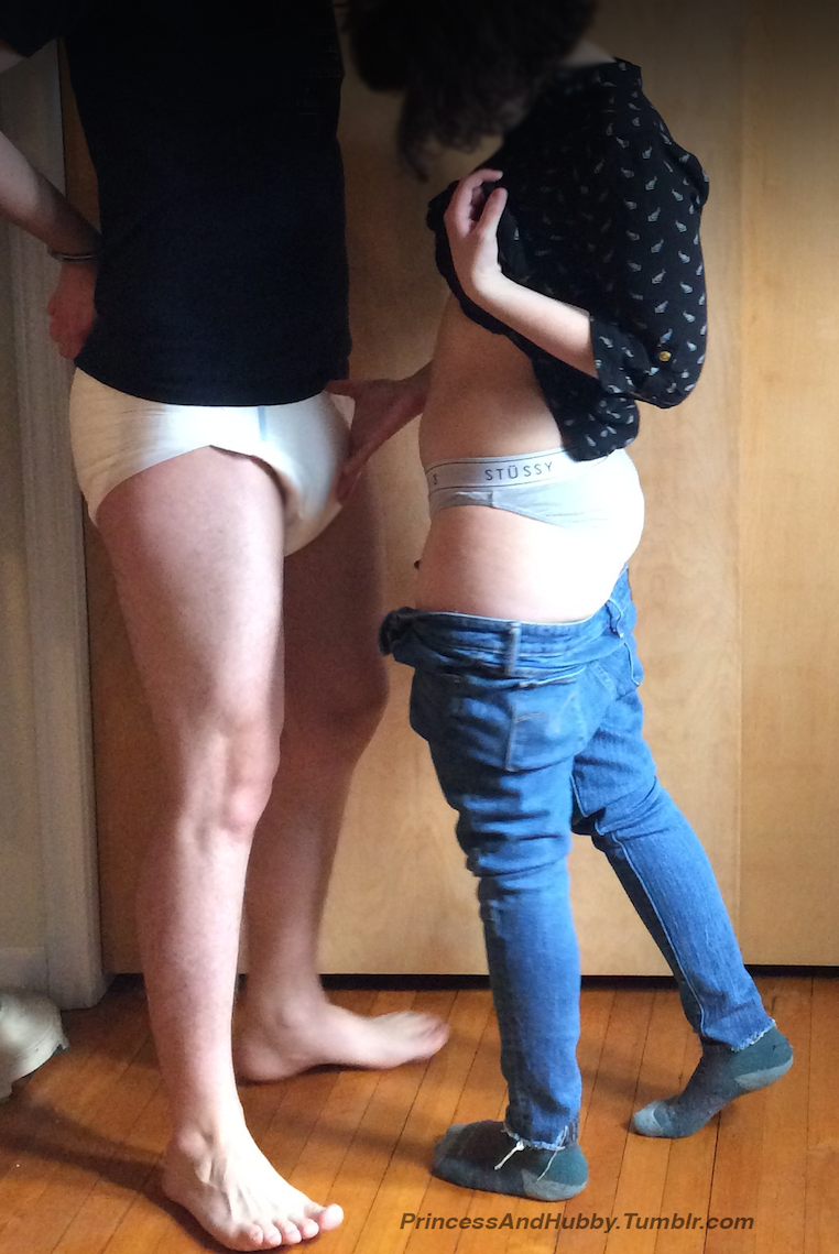 princessandhubby:Another rough morning tease. This time she reminded me who wears