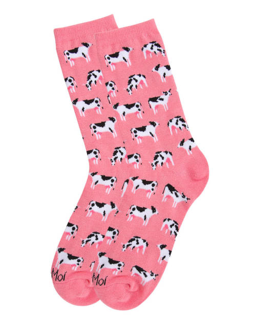 magicalshopping: ♡ Cool Cows Bamboo Blend Crew Socks by MeMoi ♡ 