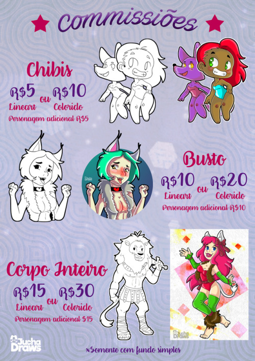 Resolvi Abrir Comissies E Bora Ai Ajudar Uma Artista A Ganhar Grana Rsrs