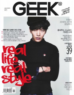 koreanmalemodels:  Lee Minki on the cover of GEEK, November 2012