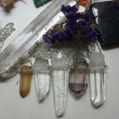 bekkathyst: Natural citrine, 2 tourmalinated quartz, amethyst, and clear quartz. Coming soon to the 