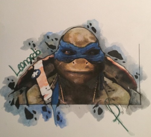 waterstar2016: - Leonardo - Ink and watercolour pencils