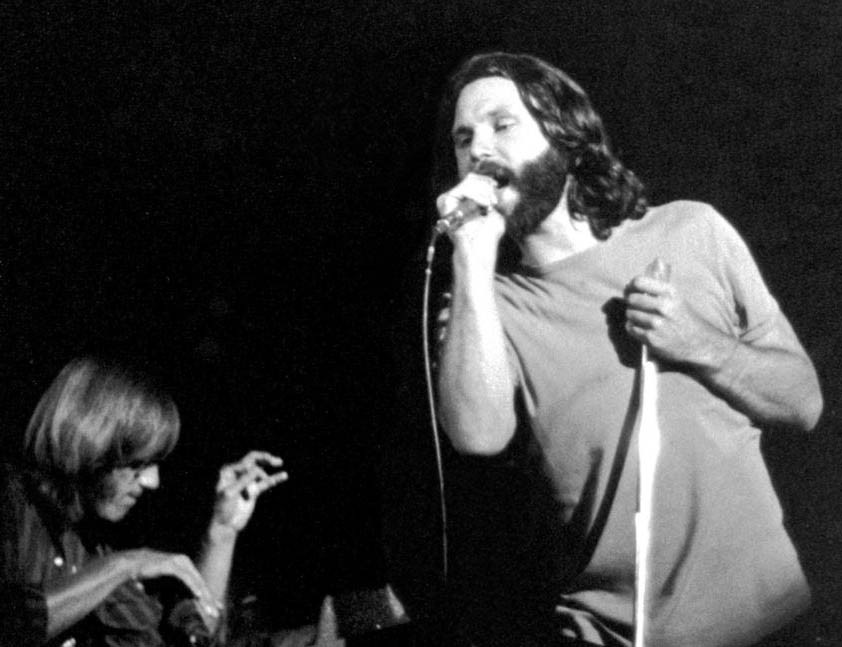 soundsof71:  Jim Morrison &amp; Ray Manzarek: The Doors, San Diego 1970, by Larry