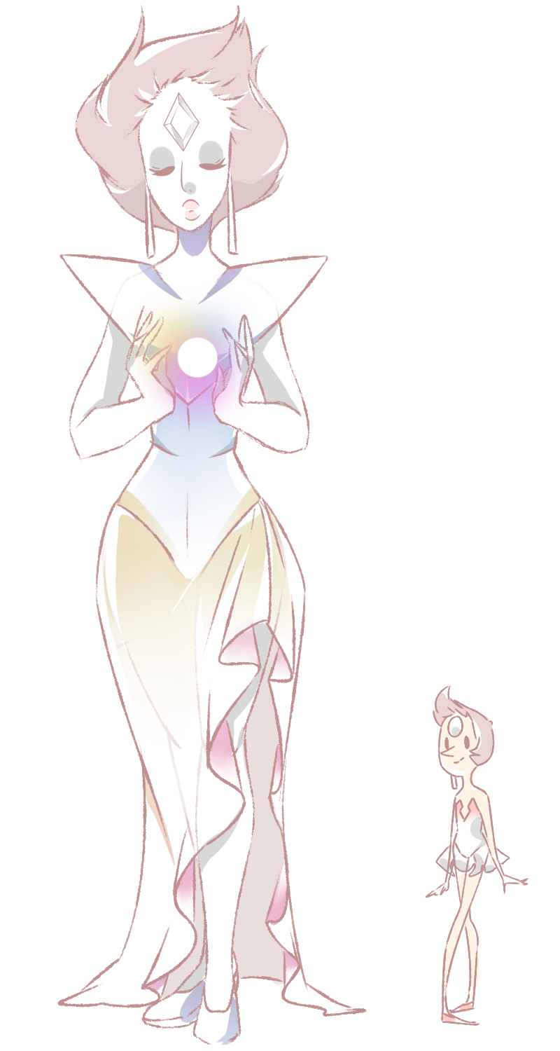 aria-pari: My take on how would White diamond would look. This is heavily influenced