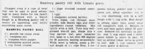 Recipe Wednesday #46Happy Recipe Wednesday!These are real early-20th century recipes, taken from the