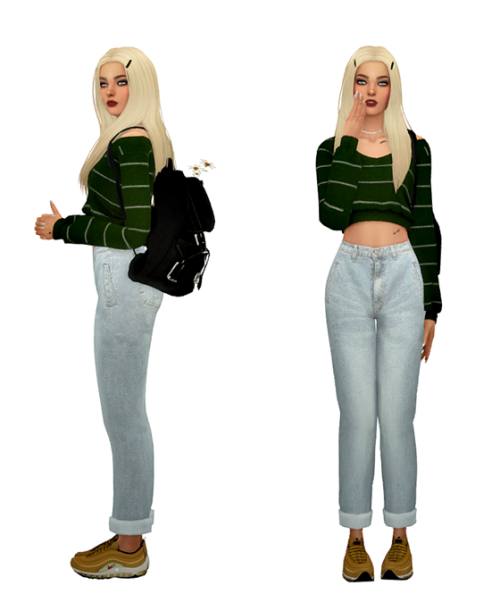 TS4 Sweater Weather Lookbook #2Skin / Face / Hair / Eyebrows / Eyes / Nosemask Clothing - TopSweater