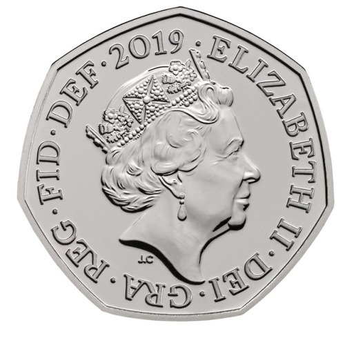 First look at the design for the 2019 fifty-pence coin marking the 160th anniversary of the birth of