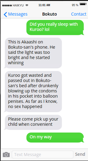 textsfromvolleybabes:Kenma and Akaashi: Tokyo’s #1 babysitters