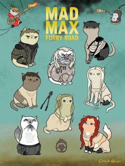 backtobass:  Saw Mad Max Fury Road last night and was blown away.  So much to love! And cats only make this better.