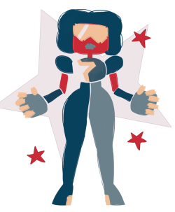 spelon-berry: @clockworkjordan made me draw the best garnet i’ve ever drawn