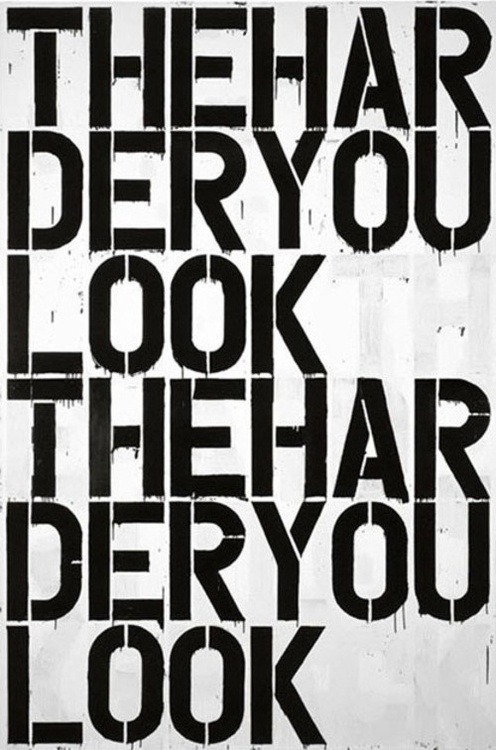 Christopher Wool / The Harder You Look… / Untitled / 2000
