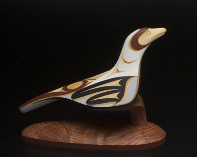 mastincala:Descending Ancestor I, Descending Ancestor II, Loon Rattle, Wood Pecker Ratttle, Loon Rattle, Kingfisher Rattle, Dove Rattle, Raven Rattle by John Marston Qap’u’luq (Coast Salish/Stz’uminus)