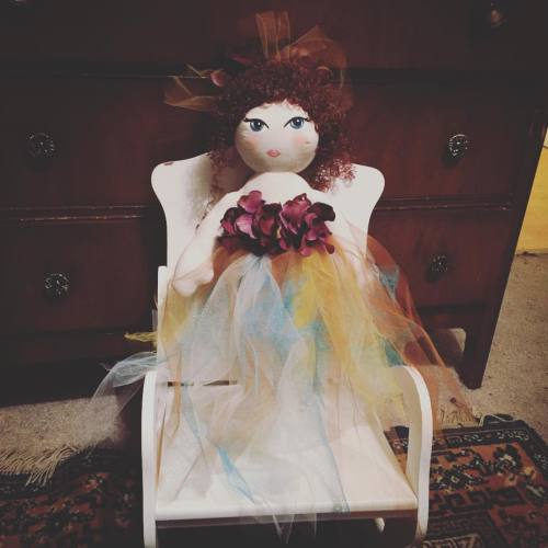 The fairy doll is done. #handmadedoll #artdoll #fairy #fairydoll #handpainted