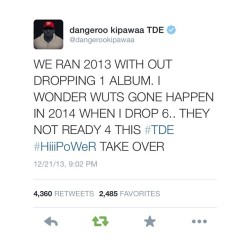 Hiphoplaboratory:  So We’re Finally Gonna Get Some New Music From Jay Rock? #Tde