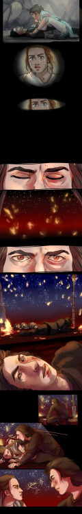 michelleaneousart: My take on this prompt by the Reylo prompts account on twitter…  You can c