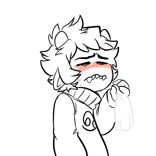 xadorkablemarinax:That 90 degree angle in Karkat’s head is actually a portable tissue box and 