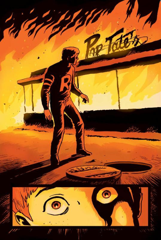 Here’s the first look at issue 3 of Afterlife with Archie, my favorite comic of the year. From the press release:
“Escape from Riverdale” Part 3: The zombie apocalypse is in full swing and the surviving members of the gang have taken refuge in the...