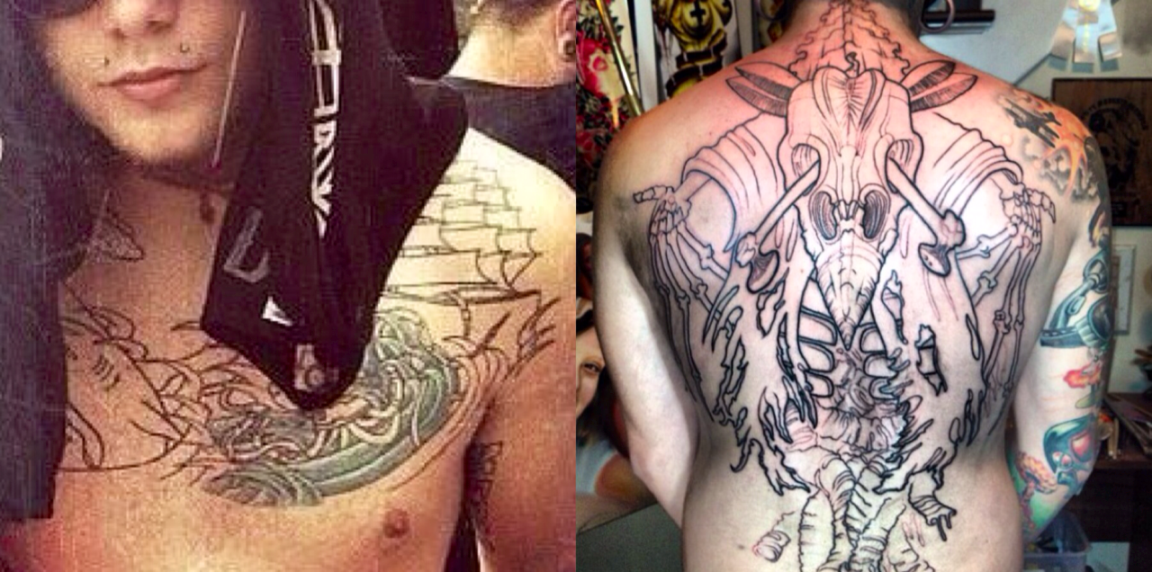 balz-probably-hates-you:  ✭ Balz’ tattoos ✭ (Not all are shown here or captured
