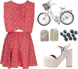 flerise:  go get out of my memory von flerise, peep toe shoes enthaltend Miso bird print dress, ฮ / Peep toe shoes  