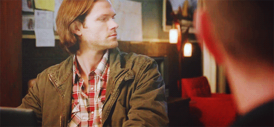 habitatfordeanwinchester:  i love this so much because sam’s face is just “are