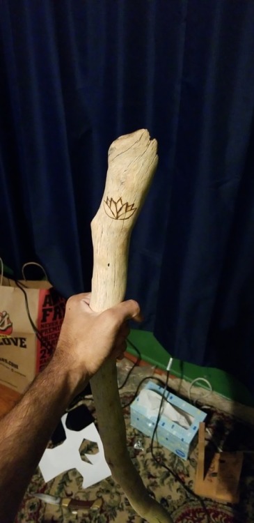 d20-darling: exhaustedtree: d20-darling: exhaustedtree: I’m trying to make a walking stick for