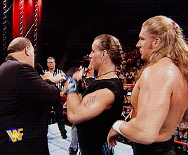 raveras:monday night raw | 10/13/97“i’m ordering you two clowns to start showing some respect.”