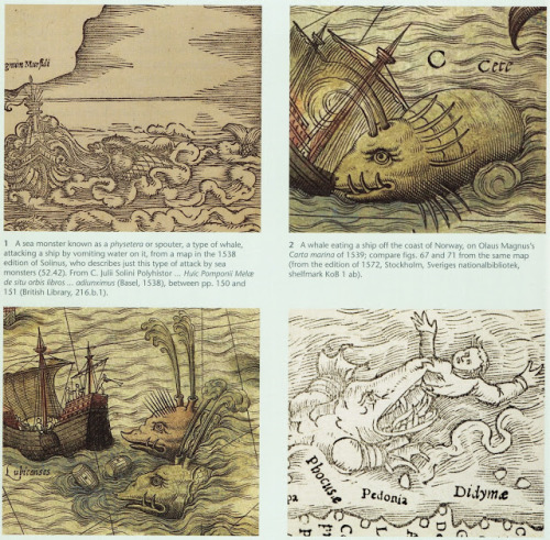 odditiesoflife:Medieval and Renaissance Sea Monsters from MapsA visually stunning new book, Sea Mons