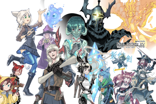 shawcody34: Miiiiiight have to get back onto Tumblr now, just in case.Have some FFXIV art I’ve made 