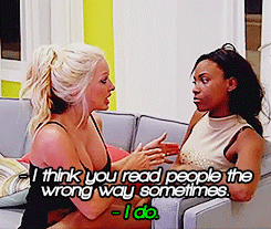 bgcflawdess:  I love moments like this where Bad Girls can admit they fucked up and make up. Tiana definitely went up in the ranks for me this episode.
